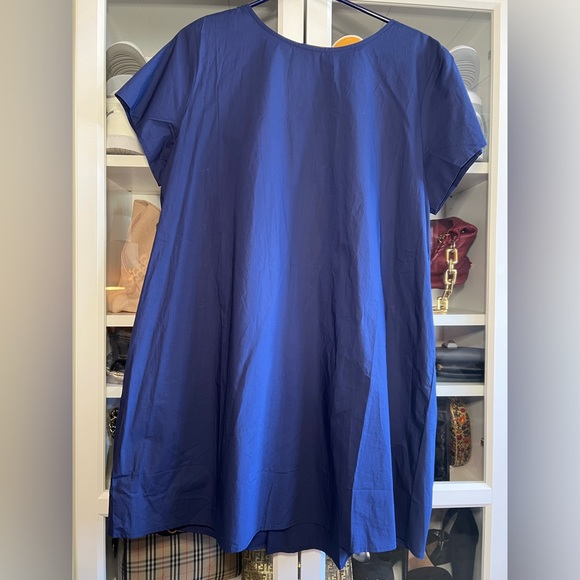 NWT Navy (Deep Bay) Vineyard Vines Bow Back Mini Dress - Picture 2 of 5